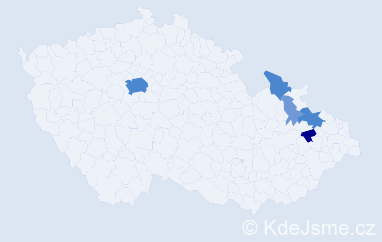 Příjmení: 'Balonek', počet výskytů 17 v celé ČR