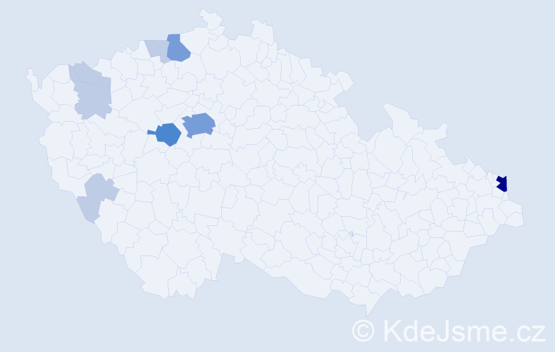 Příjmení: 'Pelecháčová', počet výskytů 25 v celé ČR