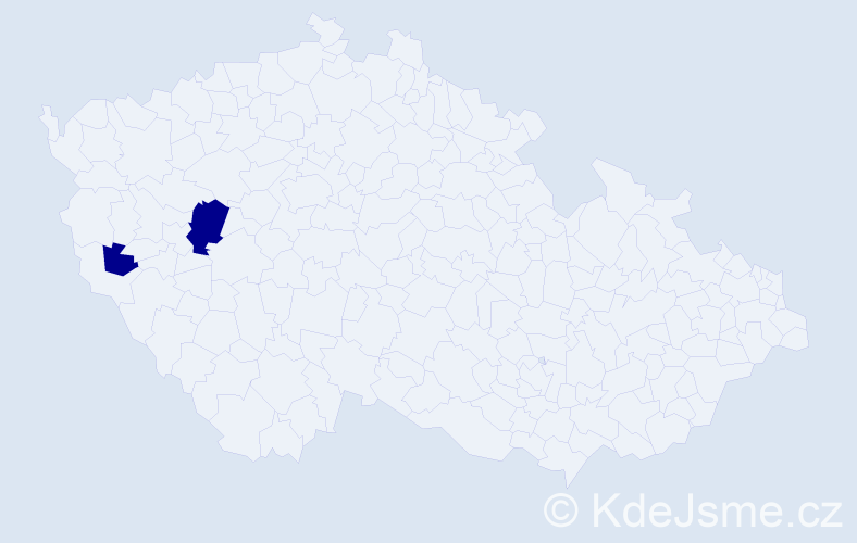 Příjmení: 'Scanlon', počet výskytů 2 v celé ČR