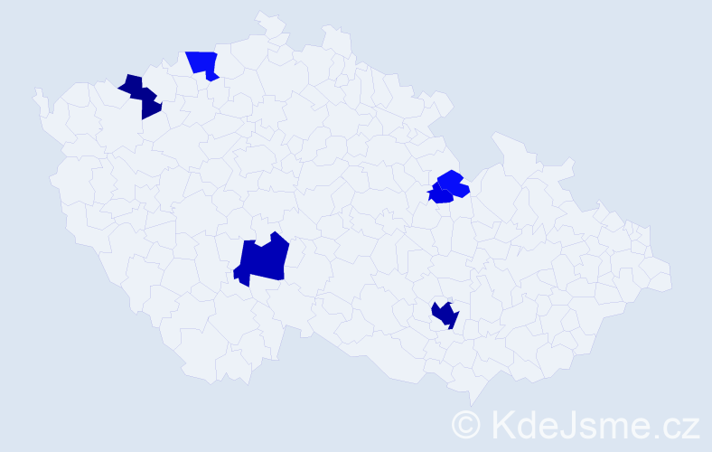 Příjmení: 'Manuel', počet výskytů 20 v celé ČR
