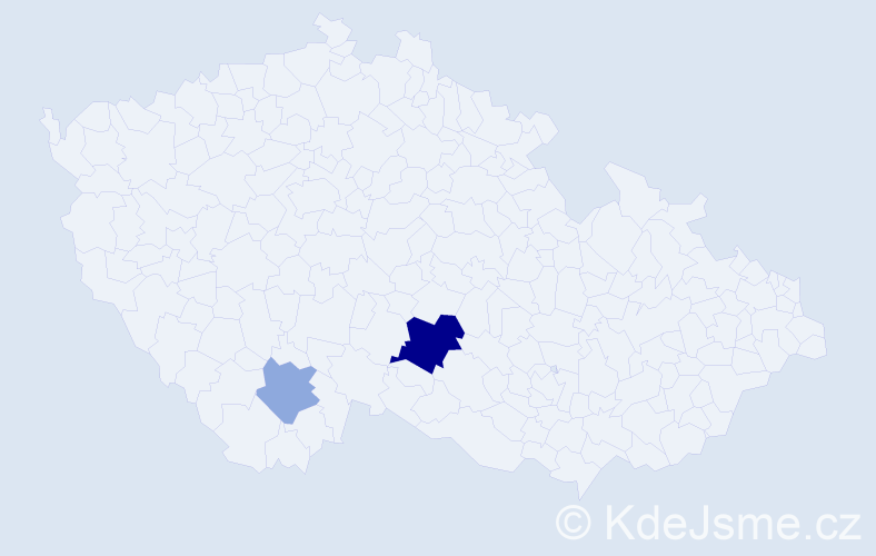 Příjmení: 'Suránová', počet výskytů 7 v celé ČR