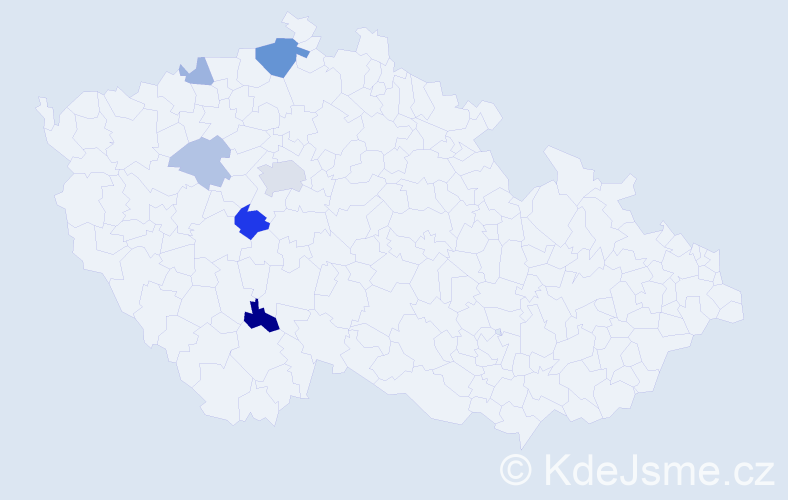 Příjmení: 'Löster', počet výskytů 14 v celé ČR