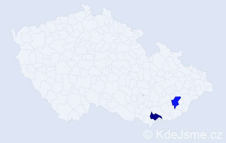 Příjmení: 'Futiakiewiczová', počet výskytů 2 v celé ČR