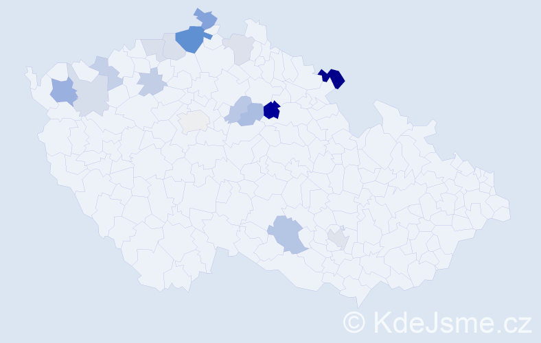 Příjmení: 'Csupori', počet výskytů 33 v celé ČR
