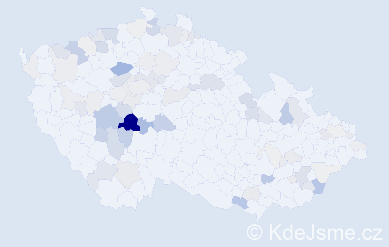 Příjmení: 'Čandová', počet výskytů 228 v celé ČR
