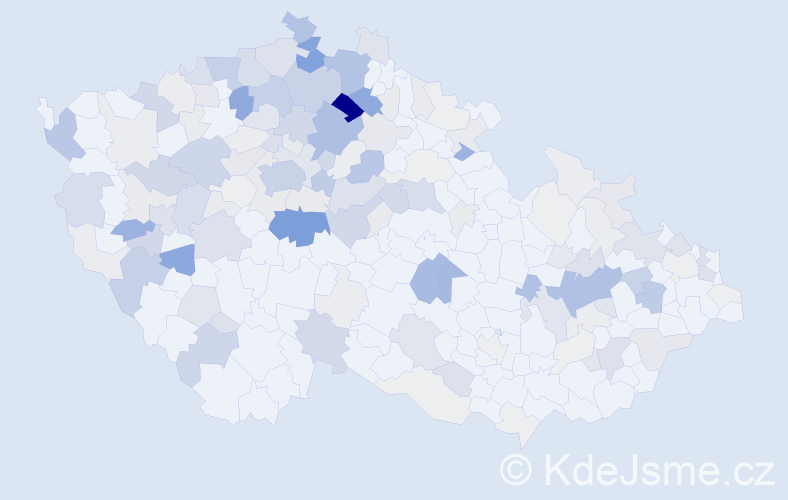 Příjmení: 'Eichlerová', počet výskytů 672 v celé ČR