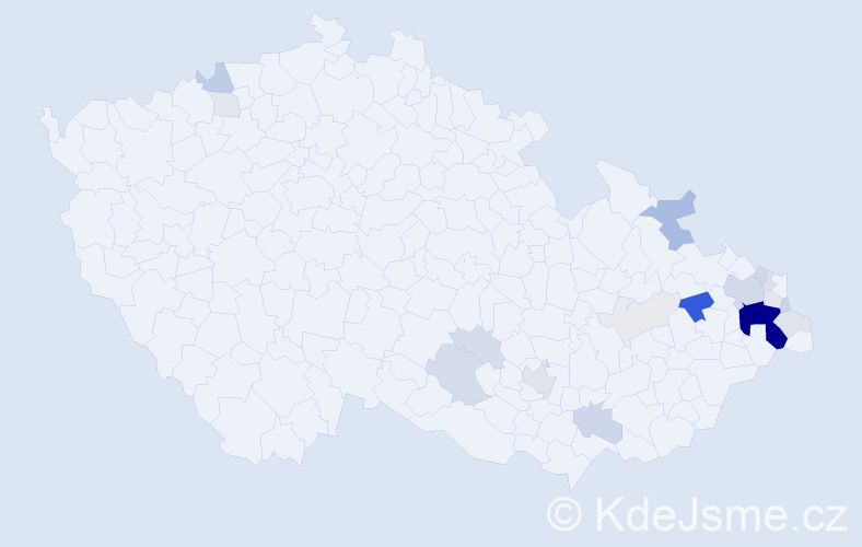 Příjmení: 'Weissmannová', počet výskytů 74 v celé ČR