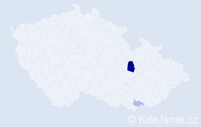 Příjmení: 'Besson', počet výskytů 4 v celé ČR