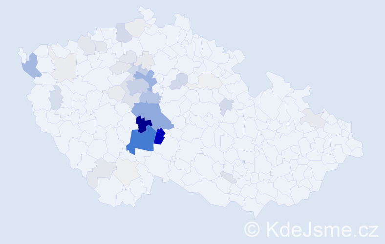 Příjmení: 'Vrtišková', počet výskytů 196 v celé ČR