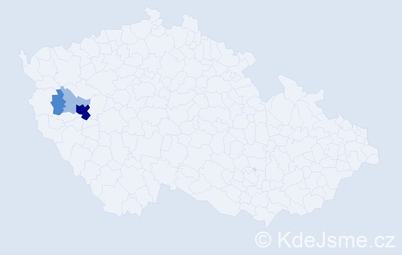 Příjmení: 'Dudkovská', počet výskytů 7 v celé ČR
