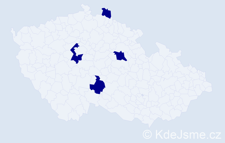 Příjmení: 'Smeets', počet výskytů 4 v celé ČR