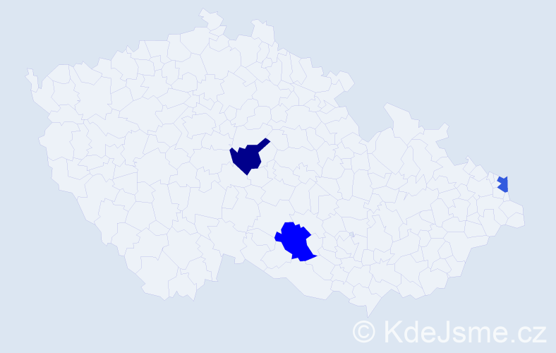 Příjmení: 'Kobylarz', počet výskytů 12 v celé ČR