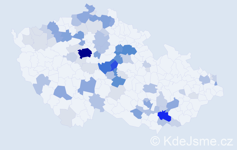 Příjmení: 'Schovanec', počet výskytů 275 v celé ČR