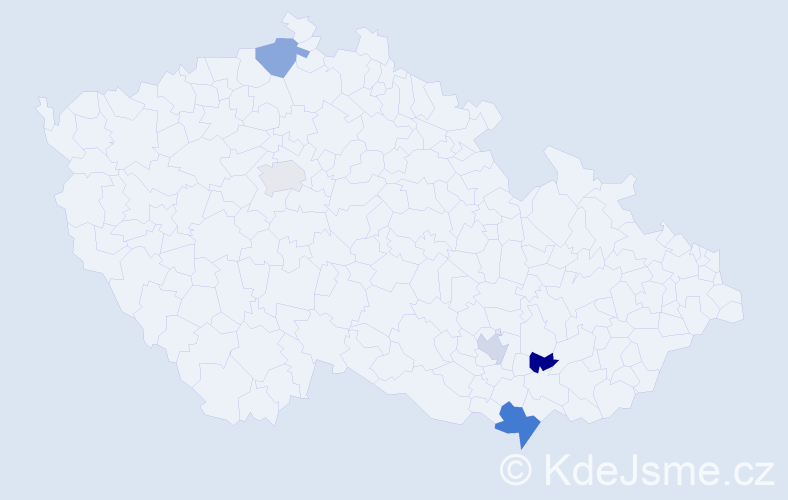 Příjmení: 'Schroeder', počet výskytů 6 v celé ČR
