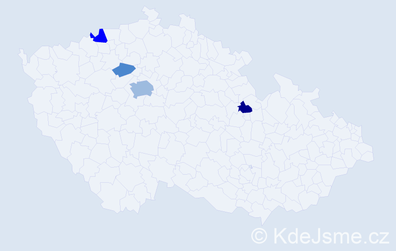 Příjmení: 'Čevonová', počet výskytů 10 v celé ČR