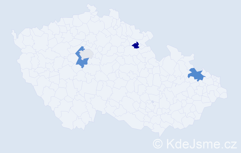 Příjmení: 'Mattei', počet výskytů 6 v celé ČR