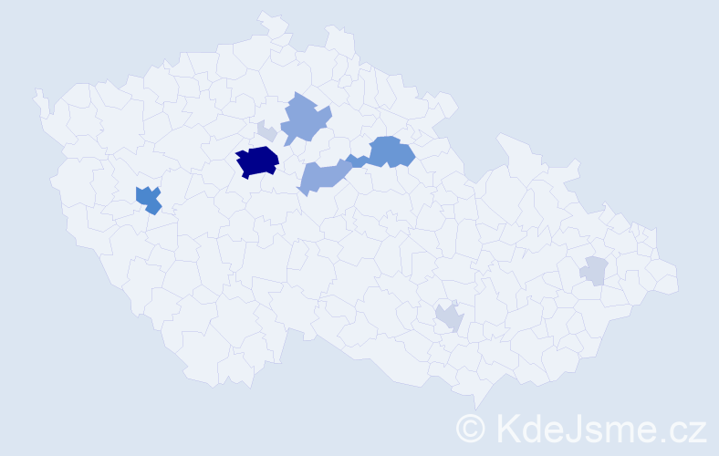 Příjmení: 'Pipash', počet výskytů 34 v celé ČR