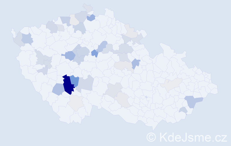 Příjmení: 'Brousilová', počet výskytů 160 v celé ČR