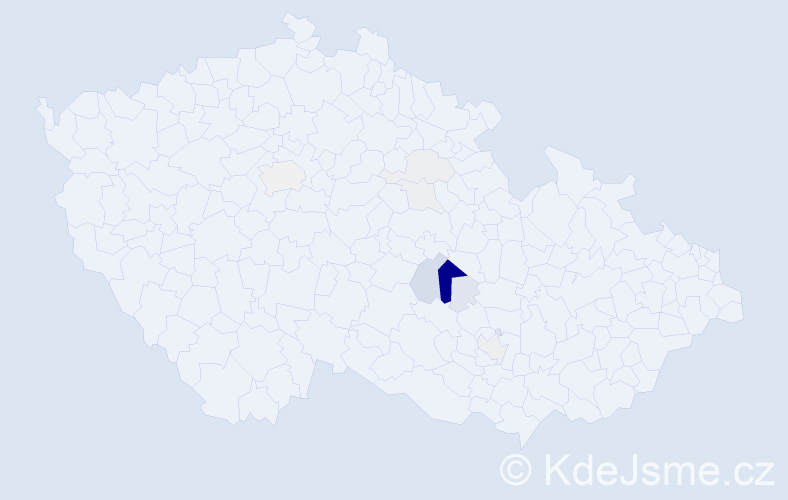 Příjmení: 'Kotovic', počet výskytů 41 v celé ČR