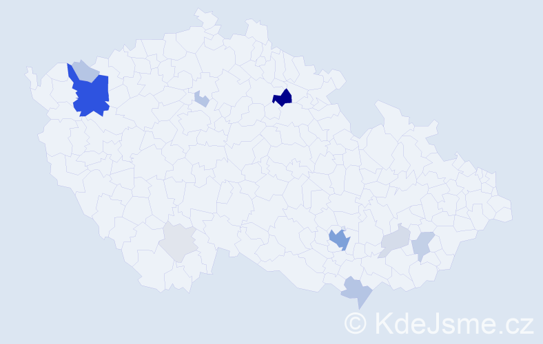 Příjmení: 'Kollarik', počet výskytů 43 v celé ČR