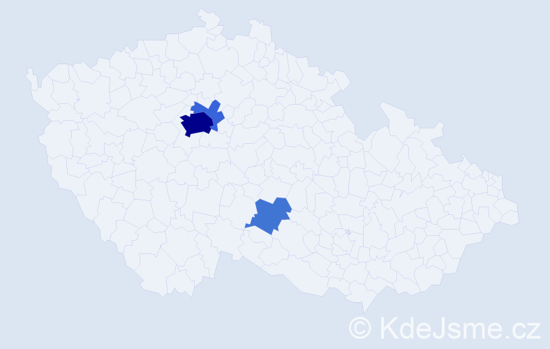 Příjmení: 'Kazaryan', počet výskytů 17 v celé ČR