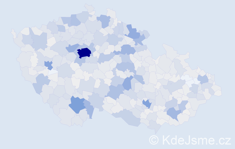 Příjmení: 'Machová', počet výskytů 5706 v celé ČR