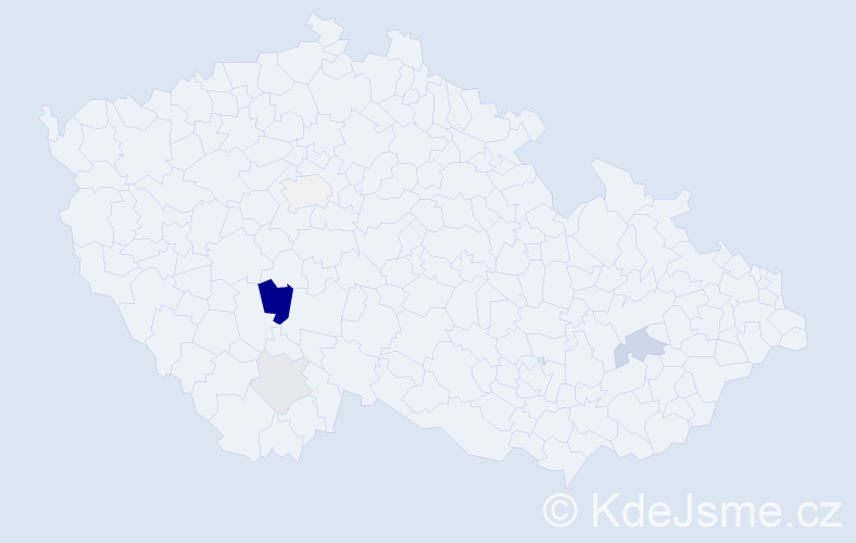 Příjmení: 'Šoule', počet výskytů 11 v celé ČR