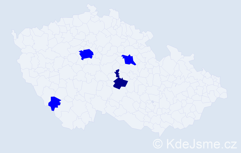 Příjmení: '"Erdene Ochir"', počet výskytů 5 v celé ČR