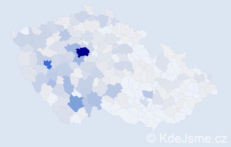 Příjmení: 'Průchová', počet výskytů 1397 v celé ČR