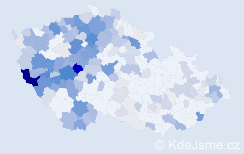 Příjmení: 'Kaiserová', počet výskytů 876 v celé ČR