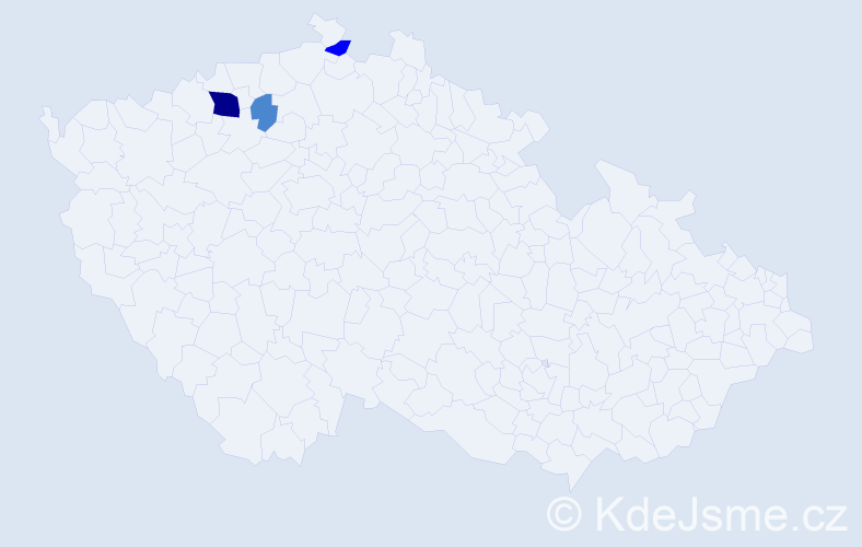 Příjmení: 'Sičková', počet výskytů 6 v celé ČR