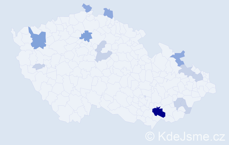Příjmení: 'Fúsková', počet výskytů 32 v celé ČR