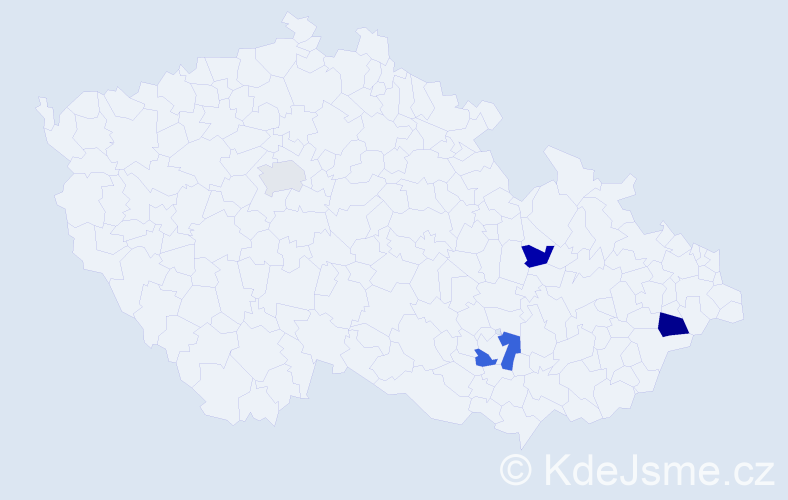 Příjmení: 'Baltasová', počet výskytů 6 v celé ČR