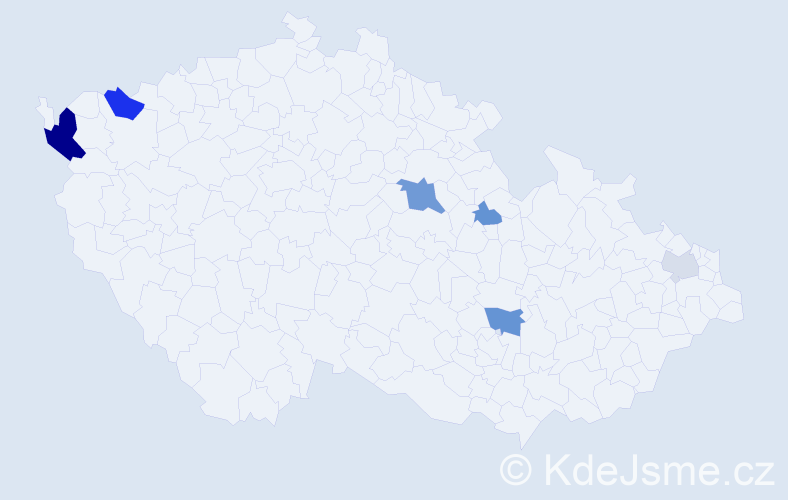 Příjmení: 'Blasl', počet výskytů 14 v celé ČR