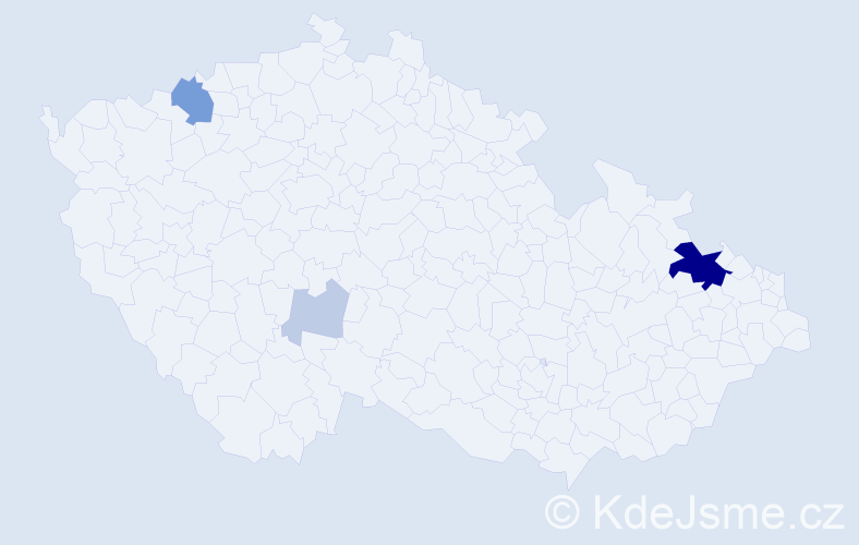 Příjmení: 'Dučková', počet výskytů 14 v celé ČR