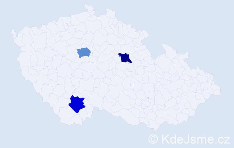 Příjmení: 'Litecká', počet výskytů 5 v celé ČR
