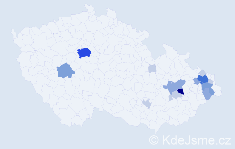 Příjmení: 'Halusková', počet výskytů 41 v celé ČR