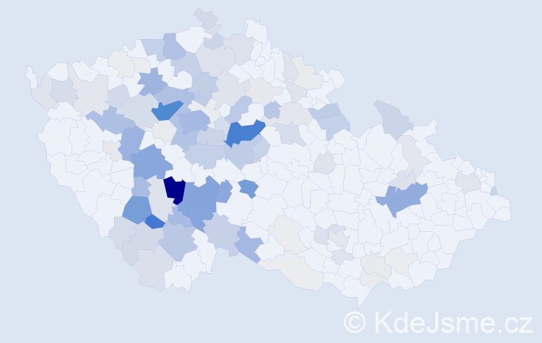 Příjmení: 'Chocholová', počet výskytů 481 v celé ČR