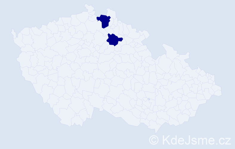 Příjmení: 'Majkuthová', počet výskytů 2 v celé ČR
