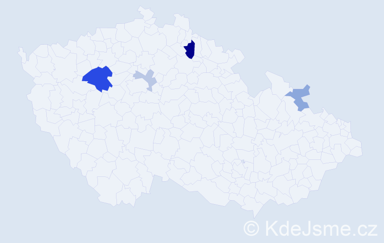 Příjmení: 'Wawrzyniaková', počet výskytů 9 v celé ČR