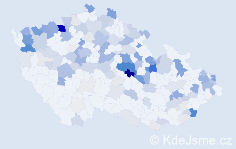 Příjmení: 'Vaško', počet výskytů 562 v celé ČR