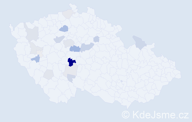 Příjmení: 'Blanda', počet výskytů 52 v celé ČR