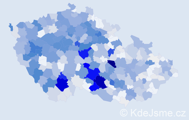 Příjmení: 'Trnka', počet výskytů 2950 v celé ČR