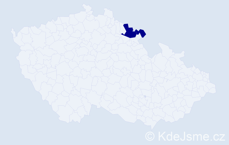 Příjmení: 'Thuriková', počet výskytů 2 v celé ČR