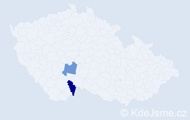 Příjmení: 'Visčur', počet výskytů 4 v celé ČR