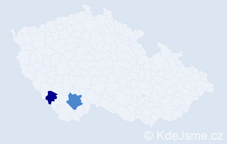 Příjmení: 'Ketzer', počet výskytů 4 v celé ČR