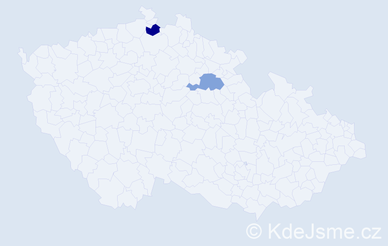 Příjmení: 'Mossig', počet výskytů 8 v celé ČR