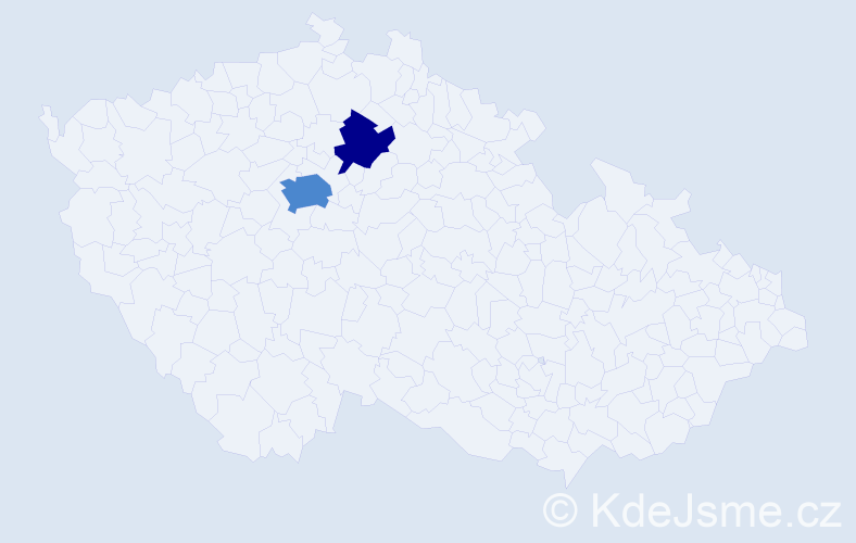 Příjmení: 'Gudelj', počet výskytů 6 v celé ČR