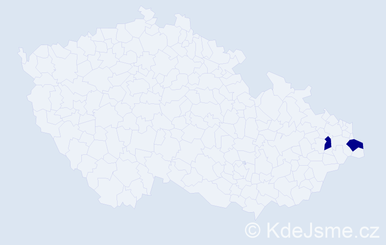 Příjmení: 'Mechandžijski', počet výskytů 2 v celé ČR