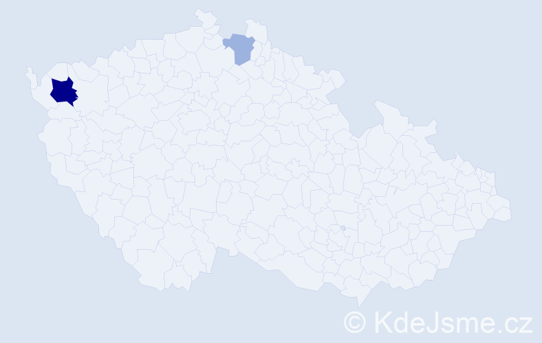Příjmení: 'Buraľová', počet výskytů 5 v celé ČR